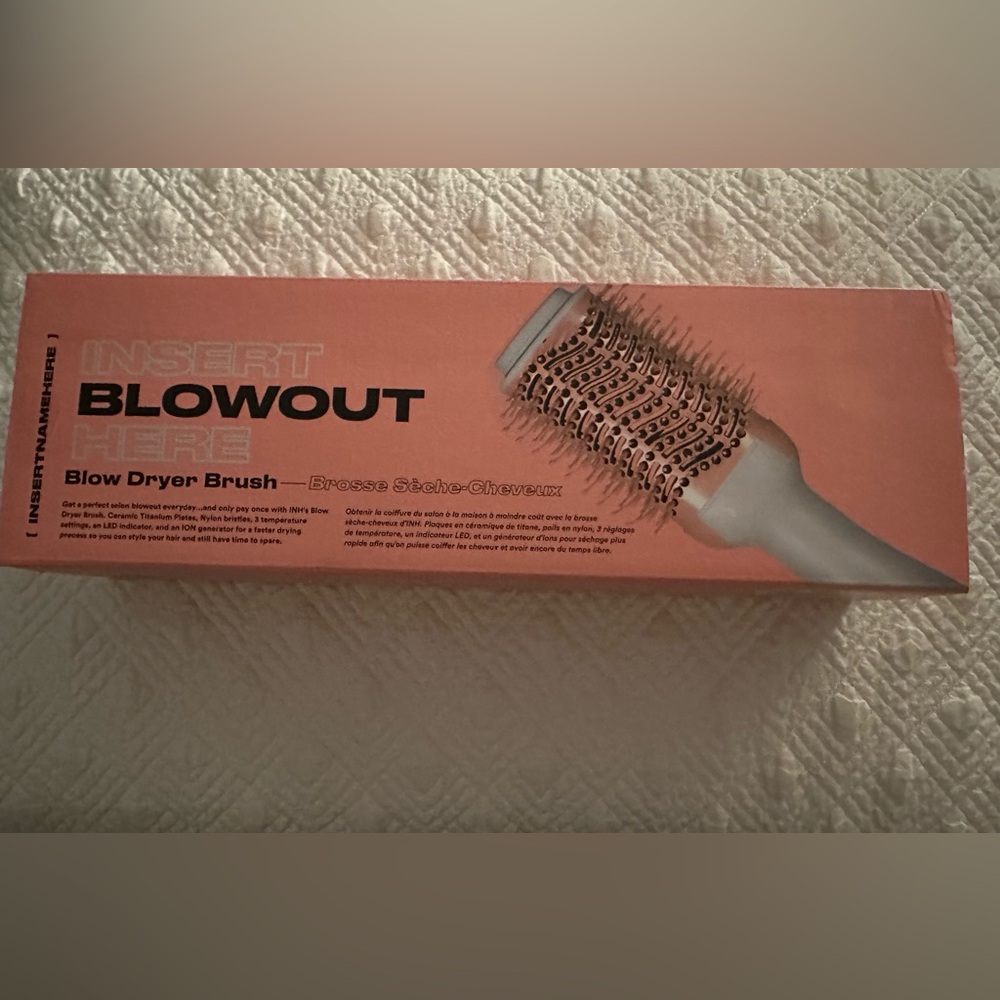 INH Blowout Hair Blow Dryer Brush - Insert Name Here INHHAIR- NWT